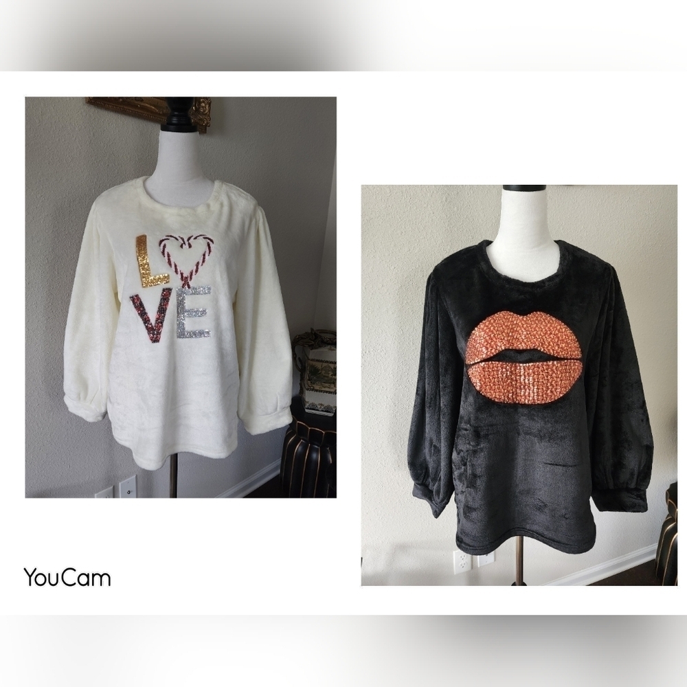 More Love & Lace Bundle of 2 Plush Sweaters